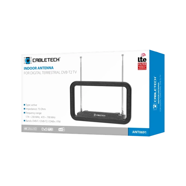 Антенна комнатная Cabletech DVB-T2 (ANT0691) - Фото 3 Антенна комнатная Cabletech DVB-T2 (ANT0691) - изображение 3