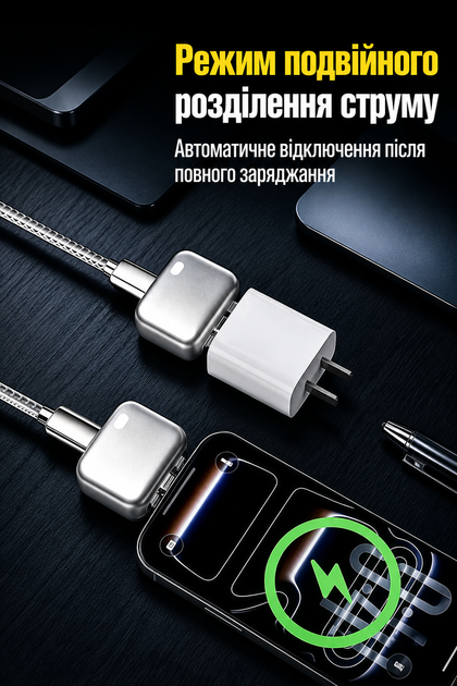 Автоматический отсоединитель зарядки Type-C 5А, 5-28 В, 2 режима, для смартфонов и ноутбуков - изображение 5