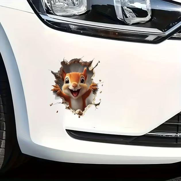 Наклейка на авто Белка ОЗОРНИЦА автонаклейка на стекло кузов ноутбук 15.24 см - изображение 5
