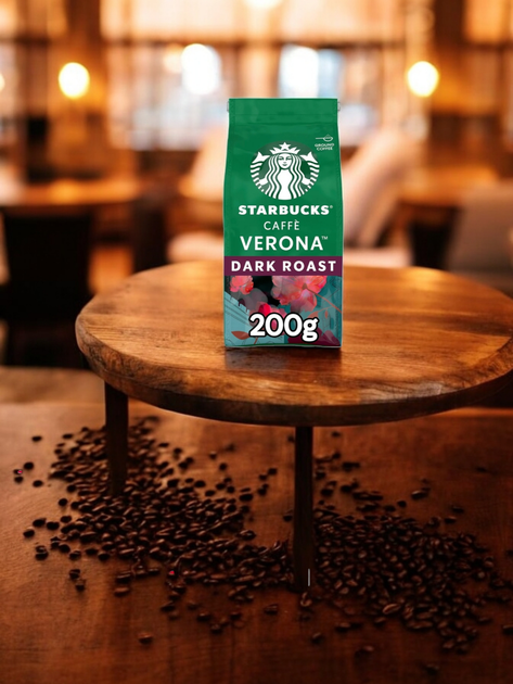 Кофе молотый Starbucks Caffe Verona Dark Roast 200 г - Фото 1 Кофе молотый Starbucks Caffe Verona Dark Roast 200 г - изображение 1
