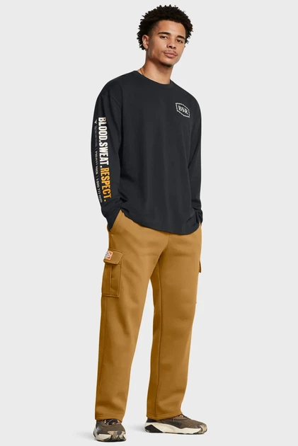 Чоловічі гірчичні спортивні штани Pjt Rck Icon Flc Pant Tools Under Armour XL 1386903-707 - зображення 2