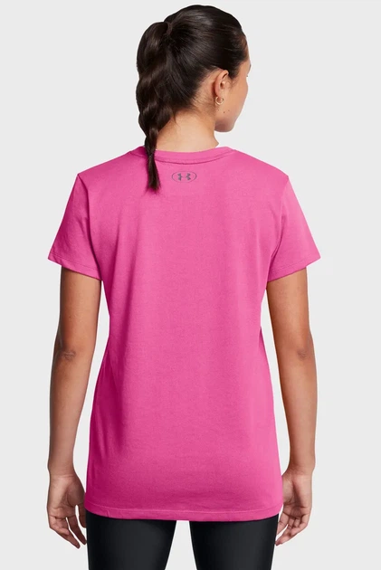 Жіноча малинова футболка Pjt Rck W Underground Core T Under Armour XS 1382708-686 - зображення 2