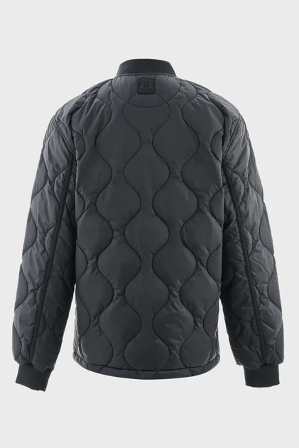 Чоловічий чорний бомбер UA Heritage Jkt Under Armour S 6000522-001 - Фото 8 Чоловічий чорний бомбер UA Heritage Jkt Under Armour S 6000522-001 - изображение 8