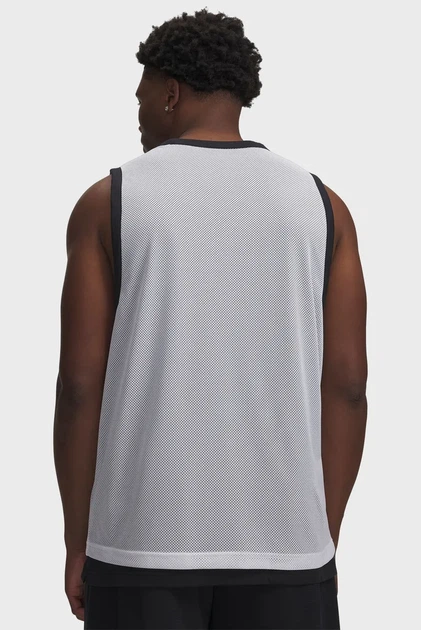 Чоловіча світло-сіра майка UA Hoops 695 Tank Under Armour L 6012824-100 - Фото 2 Чоловіча світло-сіра майка UA Hoops 695 Tank Under Armour L 6012824-100 - изображение 2