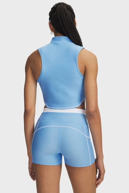 Жіночий блакитний топ UA HeatGear Novelty Tank-BLU Under Armour XS 6013657-465 - зображення 2