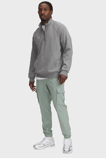 Чоловічі м'ятні спортивні штани UA Vibe Woven Cargo Pants Under Armour S 1386558-348 - Фото 2 Чоловічі м'ятні спортивні штани UA Vibe Woven Cargo Pants Under Armour S 1386558-348 - зображення 2