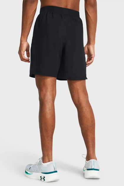 Чоловічі чорні шорти UA LAUNCH 7'' UNLINED SHORTS Under Armour SM 1382622-001 - зображення 2