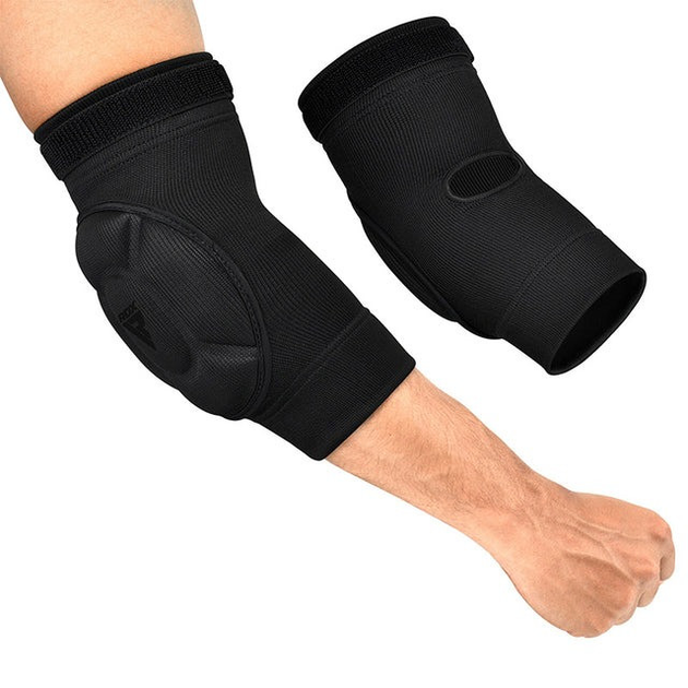 Налокітники спортивні RDX Hosiery Elbow Foam Black/Black S - Фото 1 Налокітники спортивні RDX Hosiery Elbow Foam Black/Black S - изображение 1
