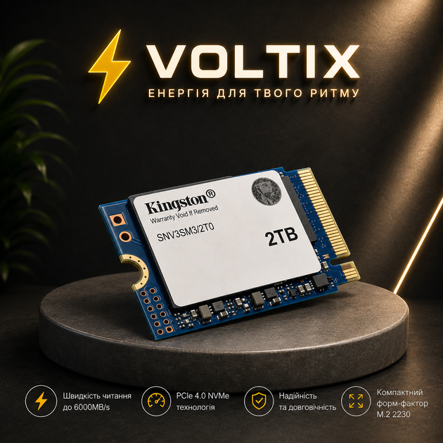 Накопитель SSD M.2 Kingston NV3 2000GB NVMe 2230 PCIe 4.0 x4 3D NAND - изображение 3