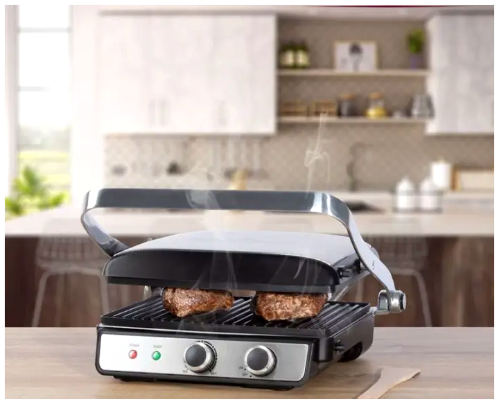 Контактный гриль 2000 Вт с антипригарным покрытием для кухни Profi Cook MC-3227 - изображение 2