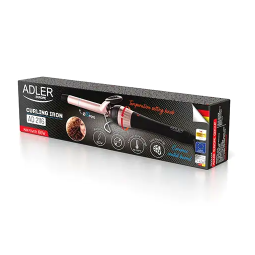Плойка локон 19 мм керамическое покрытие 4 режима для волос Adler MC-0695 - зображення 7