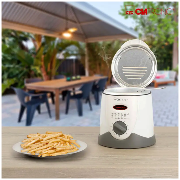Фритюрница фондю 900 Вт 1 л для кухни 6 вилок Clatronic MC-3143 - изображение 7
