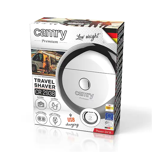 Электробритва роторная 2 головки аккумуляторная для бритья USB-C Camry MC-1808 - изображение 10