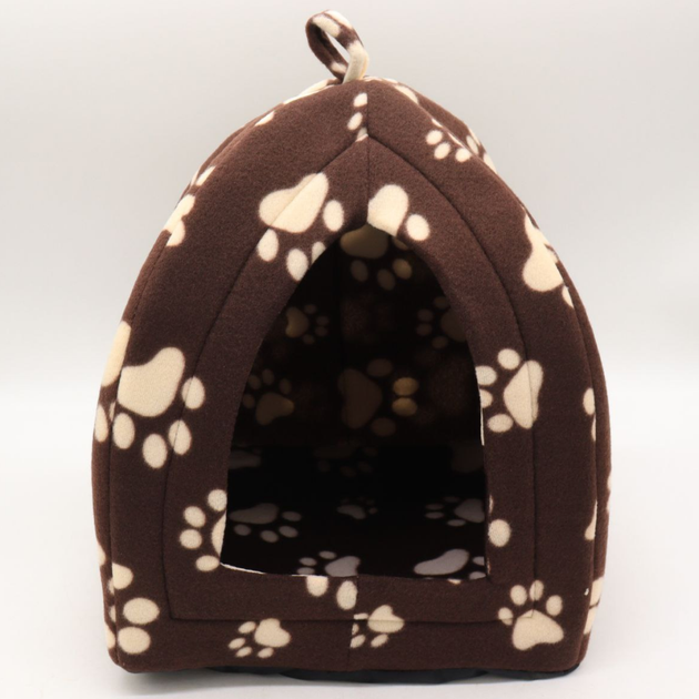Мягкий домик для собак и кошек, Pet Hut White, Коричневый / Спальное место для животных / Будка-лежанка мягкая - Фото 2 Мягкий домик для собак и кошек, Pet Hut White, Коричневый / Спальное место для животных / Будка-лежанка мягкая - изображение 2