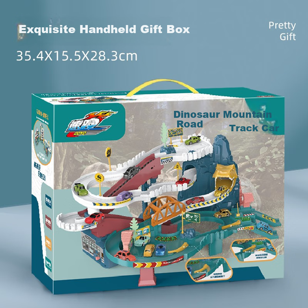 Игровой набор AoZhiJia «Динозавры» с гоночным треком и машинками - изображение 5