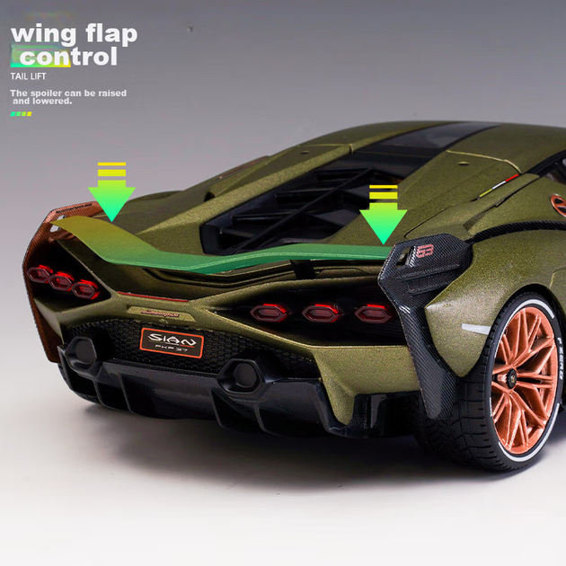 Bimeigao 1:18 Lamborghini FKP 37 Модель спортивного автомобіля Іграшка Реалістична модель легкосплавного автомобіля Подарункова модель для хлопчиків - зображення 12