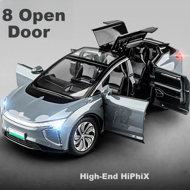 Модель автомобіля Chiyuchewan High-End HiPhiX, реалістична модель автомобіля зі сплаву, дитяча іграшкова машинка, подарунок для хлопчиків - Фото 3 Модель автомобіля Chiyuchewan High-End HiPhiX, реалістична модель автомобіля зі сплаву, дитяча іграшкова машинка, подарунок для хлопчиків - зображення 3