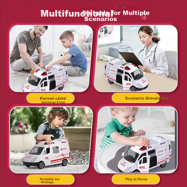 Машинка Mabaozibao скорая помощь игрушечная, 1-3 года - изображение 6