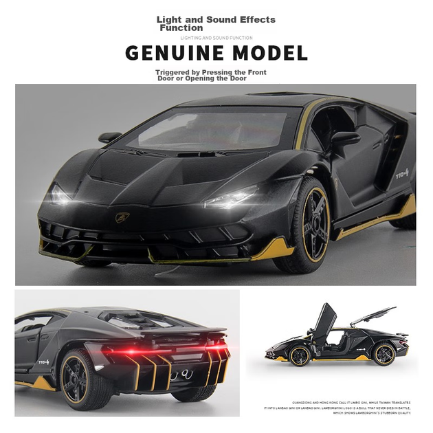 Машинка коллекционная Anby Families Lamborghini для детей 3-6 лет подарочная - изображение 9