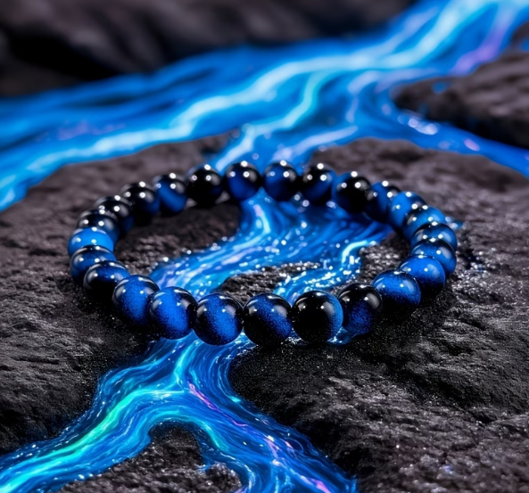 Стильний браслет BLUE Tiger Eye, синє тигрове око, унісекс, джерело гармонії та удачі - Фото 1 Стильний браслет BLUE Tiger Eye, синє тигрове око, унісекс, джерело гармонії та удачі - изображение 1