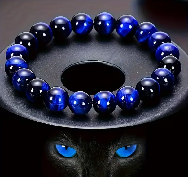 Стильний браслет BLUE Tiger Eye, синє тигрове око, унісекс, джерело гармонії та удачі - Фото 2 Стильний браслет BLUE Tiger Eye, синє тигрове око, унісекс, джерело гармонії та удачі - изображение 2
