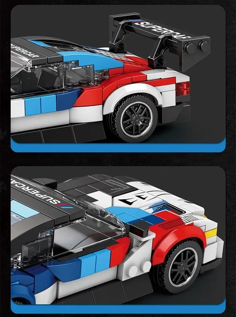Конструктор BMW M4 GT3 машина 385 деталей Reobrix Technologie 672 - Фото 4 Конструктор BMW M4 GT3 машина 385 деталей Reobrix Technologie 672 - изображение 4