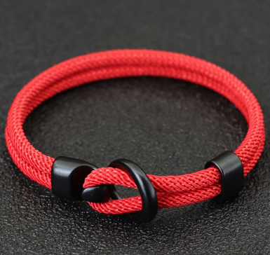 Унікальний чоловічий браслет Bangle Hook "Червона нитка", браслет на удачу - изображение 4