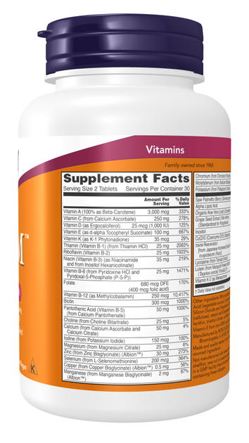Добавка дієтична Now Foods ADAM Superior Men's Multi 60 таблеток (733739038753) - зображення 4