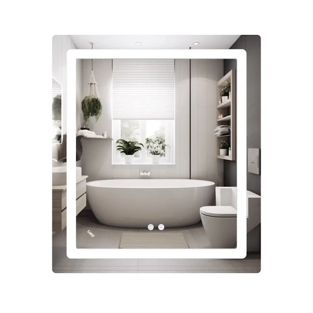 Зеркало для ванной комнаты Lidz Kubis KU2 700x800 прямоугольное, с фронтальной LED-подсветкой (LD78LF904708048447) - Фото 1 Зеркало для ванной комнаты Lidz Kubis KU2 700x800 прямоугольное, с фронтальной LED-подсветкой (LD78LF904708048447) - изображение 1