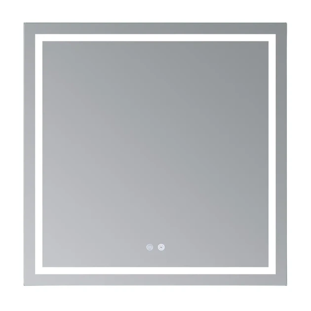 Дзеркало для ванної кімнати Qtap Mideya MI1 800x800 квадратне, з фронтальною LED-підствідкою (QT2078NCF808048477) - Фото 3 Дзеркало для ванної кімнати Qtap Mideya MI1 800x800 квадратне, з фронтальною LED-підствідкою (QT2078NCF808048477) - зображення 3