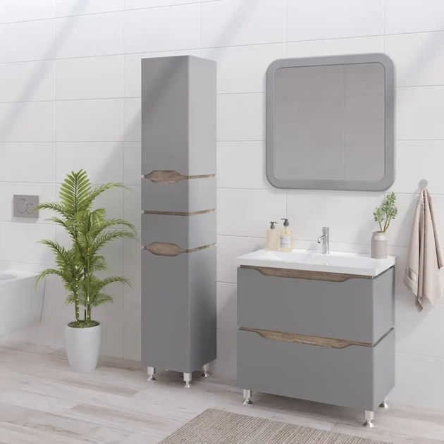 Дзеркало для ванної кімнати Van Mebles Сакраменто 800x900 прямокутне, без підсвічування - Фото 3 Дзеркало для ванної кімнати Van Mebles Сакраменто 800x900 прямокутне, без підсвічування - зображення 3