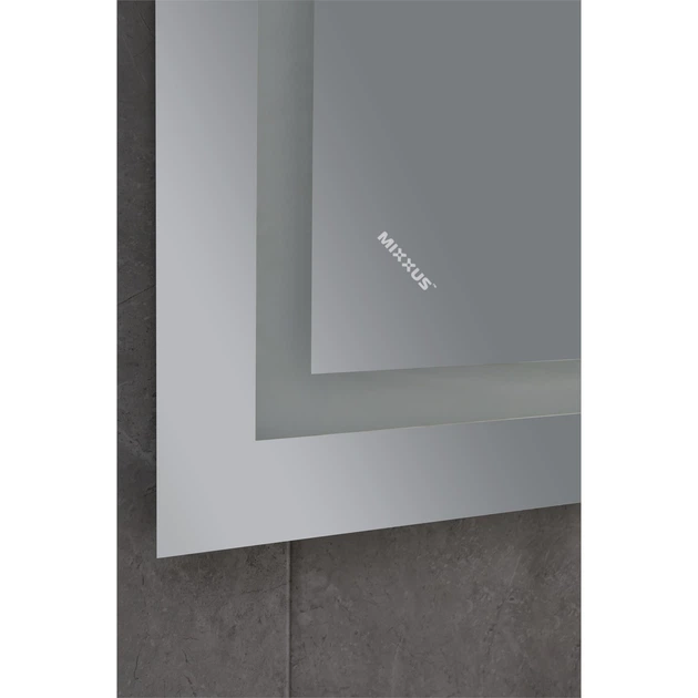 Дзеркало для ванної кімнати Mixxus Tall MR08-80x60-REVERSE 800x600 прямокутне, з LED-підсвічуванням та антизапотіванням (MI6659) - Фото 8 Дзеркало для ванної кімнати Mixxus Tall MR08-80x60-REVERSE 800x600 прямокутне, з LED-підсвічуванням та антизапотіванням (MI6659) - зображення 8