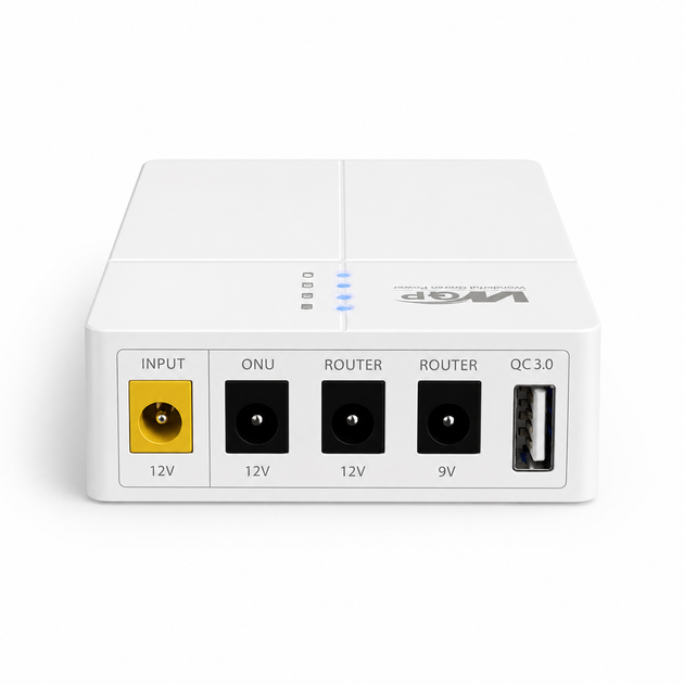 Безперебійник для роутера WGP 302 13500mAh 27W з блоком живлення ДБЖ mini ups для роутера Джерело безперебійного живлення WIFI - изображение 2