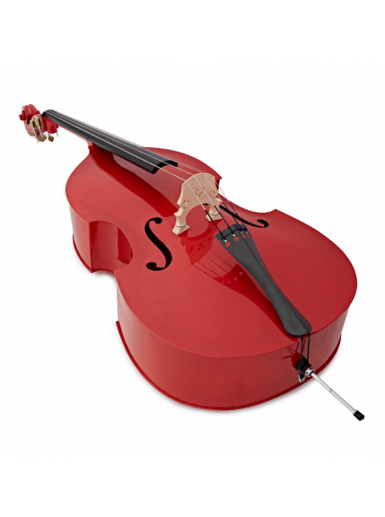 Контрабас STENTOR 1950LCRD Harlequin Rockabilly Double Bass 3/4 (Red) - зображення 2