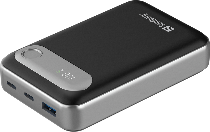 Powerbank Sandberg Travel 20000mAh PD 35W Black/Silver (5705730421419) - obraz 2