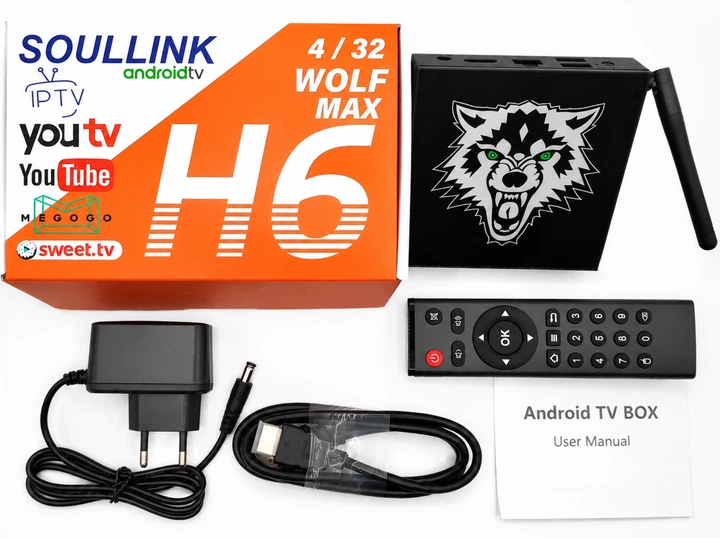 Смарт ТВ-приставка Soullink H6 4/32 ГБ (Allwinner H618, Android TV 12, 4K, Wi-Fi 6), полностью настроенная - Фото 2 Смарт ТВ-приставка Soullink H6 4/32 ГБ (Allwinner H618, Android TV 12, 4K, Wi-Fi 6), полностью настроенная - изображение 2