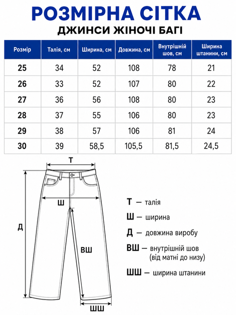 Джинсы женские Baggy серые варёные (BC3936) 27 - изображение 3