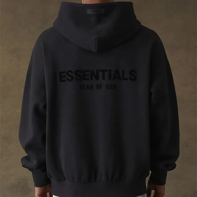 Худі Essentials Fear Of God із логотипами з двох сторін чорного кольору(S). - зображення 4