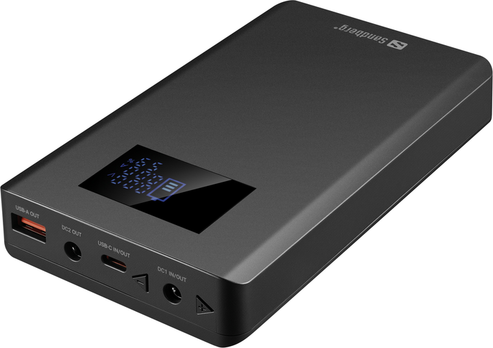 Powerbank Sandberg All-in1 20000 mAh 100W PD Black (5705730421273) - obraz 2