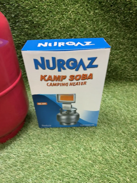 Газовый комплект Пикник 12 л с керамическим обогревателем Nurgaz NG-309 1500 Вт, редуктором и конфоркой - изображение 4