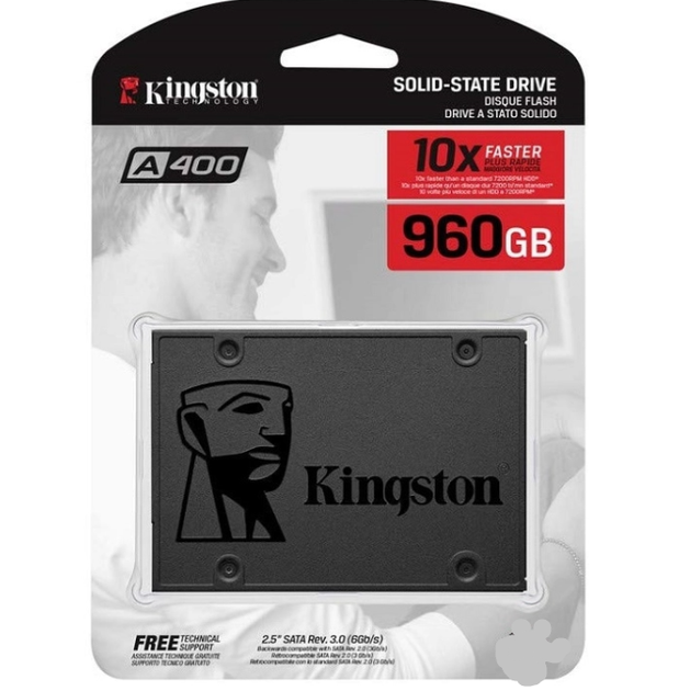Накопичувач SSD Kingston SSDNow A400 960GB 2.5" SATAIII 3D NAND - Фото 2 Накопичувач SSD Kingston SSDNow A400 960GB 2.5" SATAIII 3D NAND - изображение 2
