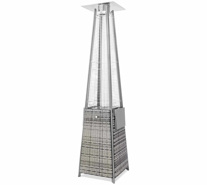 Газовый обогреватель 13 кВт сталь rattan 227х52х52 см серый - изображение 2