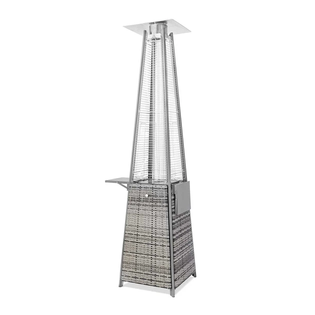 Газовый обогреватель 13 кВт сталь rattan 227х52х52 см серый - изображение 3