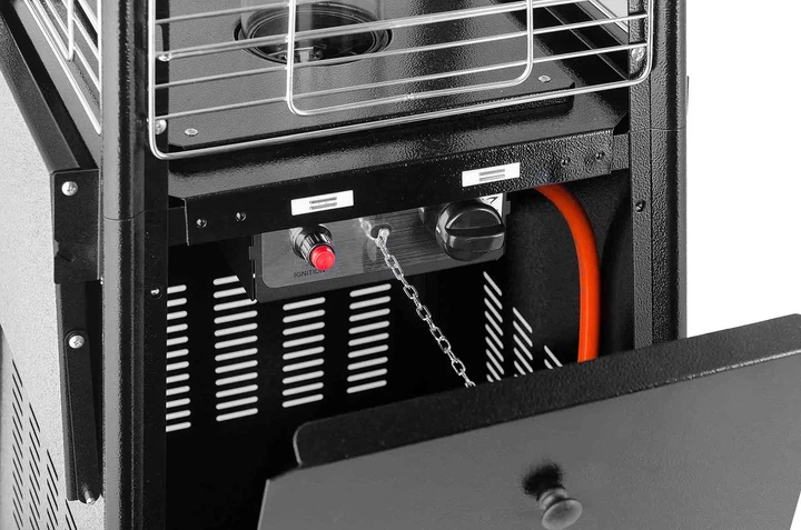 Газовый обогреватель Pyramid Black GRILLI 777415 13 кВт нержавеющая сталь 227х52х52 см черный - изображение 7