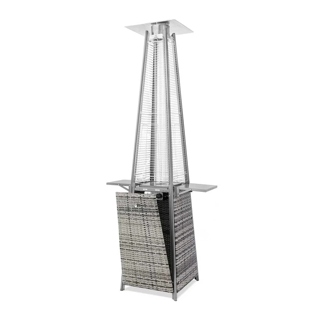 Газовый обогреватель 13 кВт сталь rattan 227х52х52 см серый - изображение 5