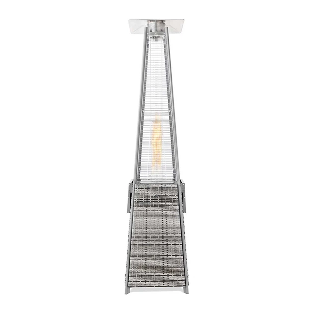 Газовый обогреватель 13 кВт сталь rattan 227х52х52 см серый - изображение 7