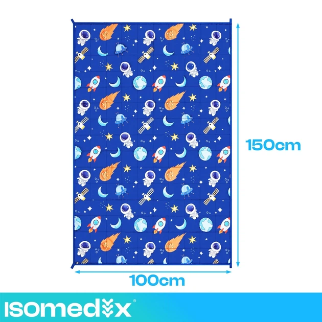 Отягощенное одеяло ISOMEDIX 27938 3 кг 150×100 см — антистрессовый вес-одеяло для сна - изображение 5