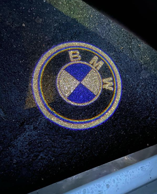 Подсветка дверей с логотипом BMW на 4 двери - проекция BMW 1, 2, 3, 4, 5, 6, 7 серии - изображение 2