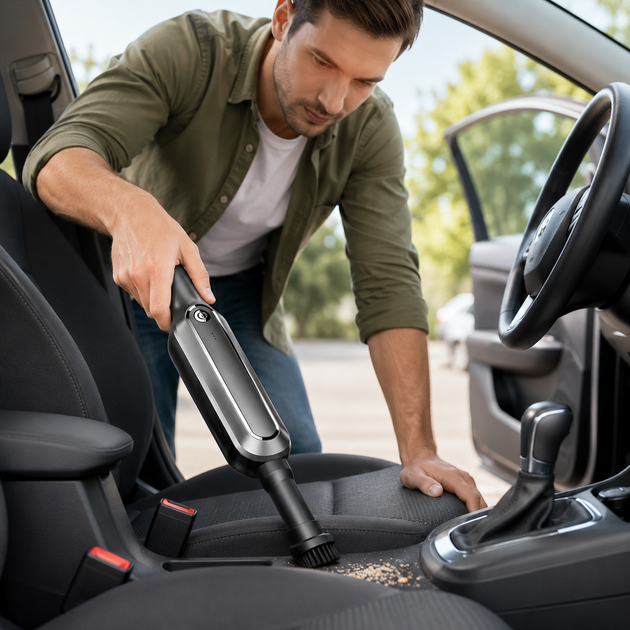 Автопылесос Rias Vacuum Cleaner JB-80 / Аккумуляторный автомобильный пылесос 60 Вт - изображение 2