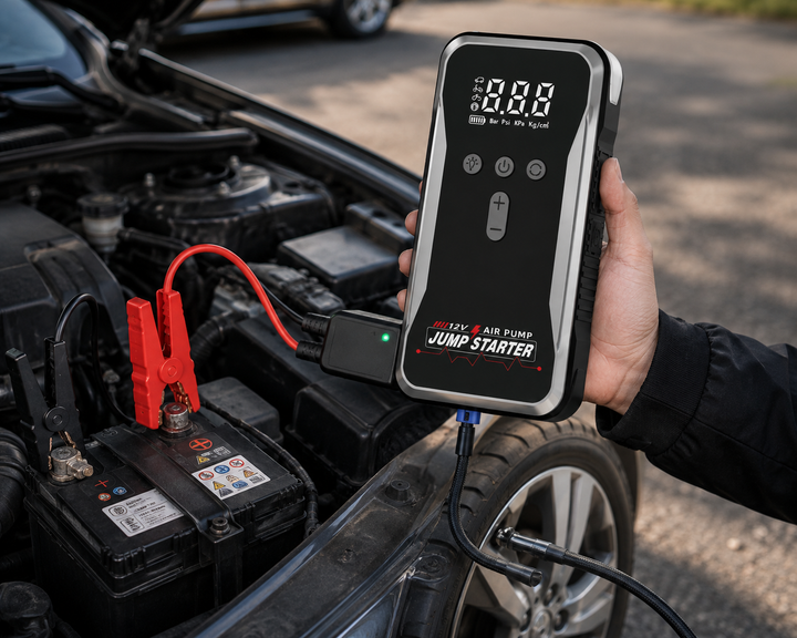 Пускозарядное устройство S3 + компрессор, Power Bank и LED-подсветка - изображение 2